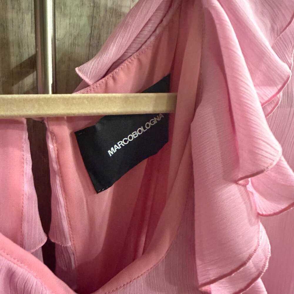 Pink Soft Ruffles Mini Dress - Picture 6 of 7